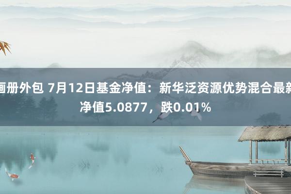 画册外包 7月12日基金净值：新华泛资源优势混合最新净值5.0877，跌0.01%